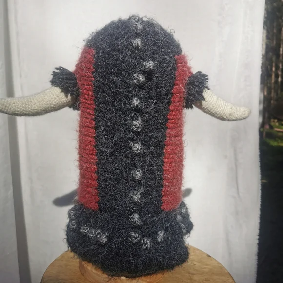 Knit Viking helmet handmade hat Peruvian trading company